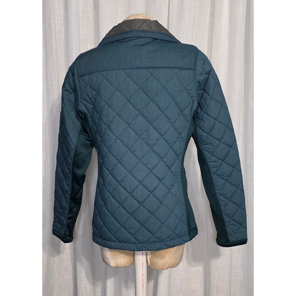 Columbia Womens Teal Blue Quilted Snap Front Jacket Small - Picture 3 of 6